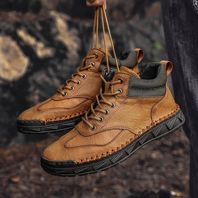 Men's Handmade Leather Boots Motorcycle Boots