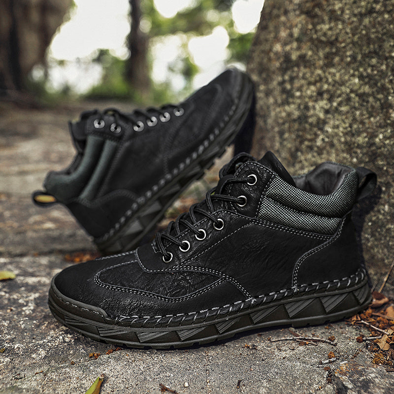 Men's Handmade Leather Boots Motorcycle Boots