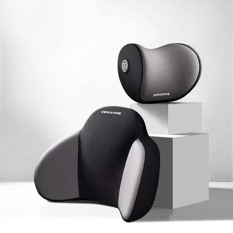 Phonery ErgoEase ®  Car Seat Headrest & Lumbar Support Kit