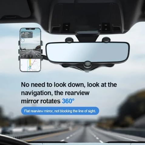 Phonery ClearView ® Phone Holder for Car Rearview Mirror