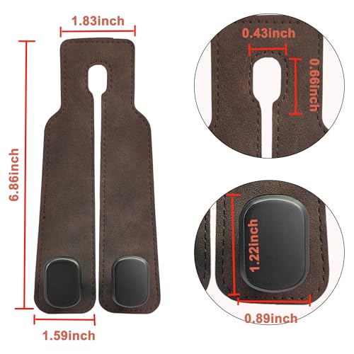 Phonery HookMate ® Headrest Hooks for Car 4 Pack