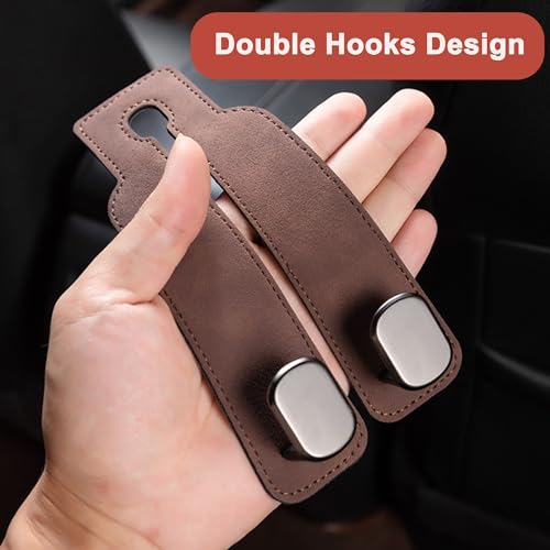 Phonery HookMate ® Headrest Hooks for Car 4 Pack