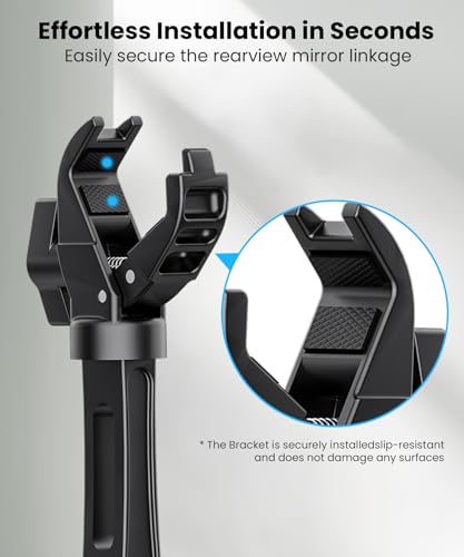 Phonery DriveEase ® Rear View Mirror Phone Holder