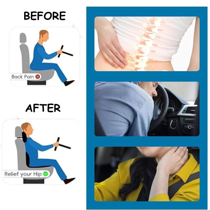 Phonery ErgoEase ®  Car Seat Headrest & Lumbar Support Kit