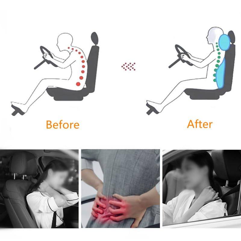 Phonery ErgoEase ®  Car Seat Headrest & Lumbar Support Kit