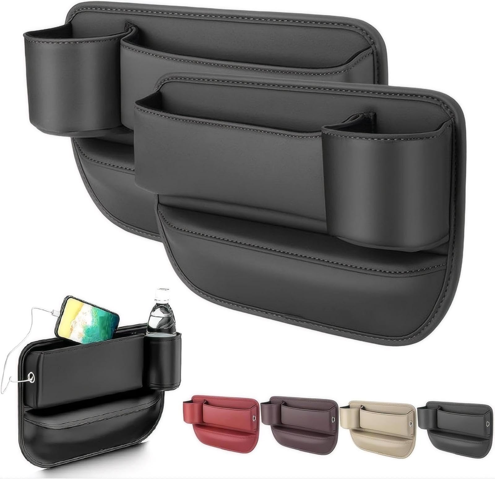 Phonery GapGenius ® Car Seat Gap Filler for Driver and Passenger 2 Pack