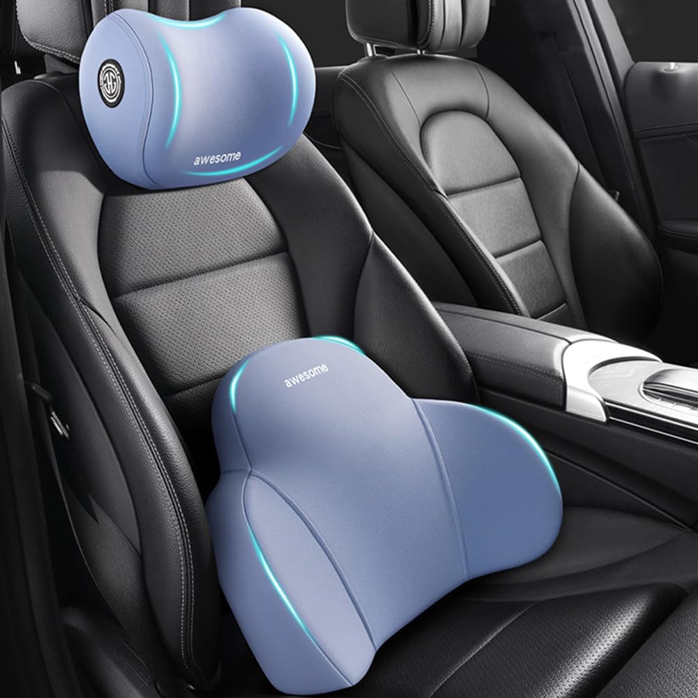 Phonery ErgoEase ®  Car Seat Headrest & Lumbar Support Kit