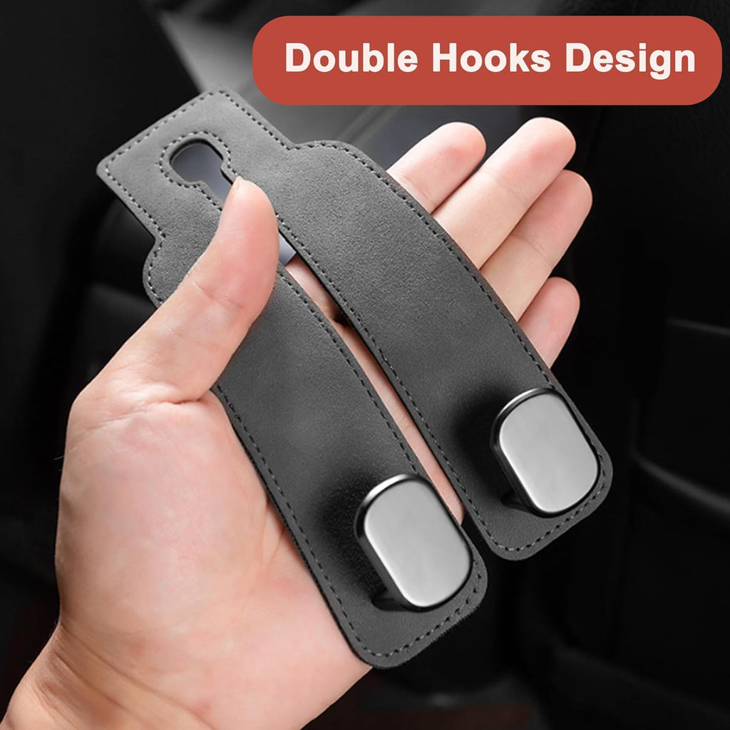 Phonery HookMate ® Headrest Hooks for Car 4 Pack