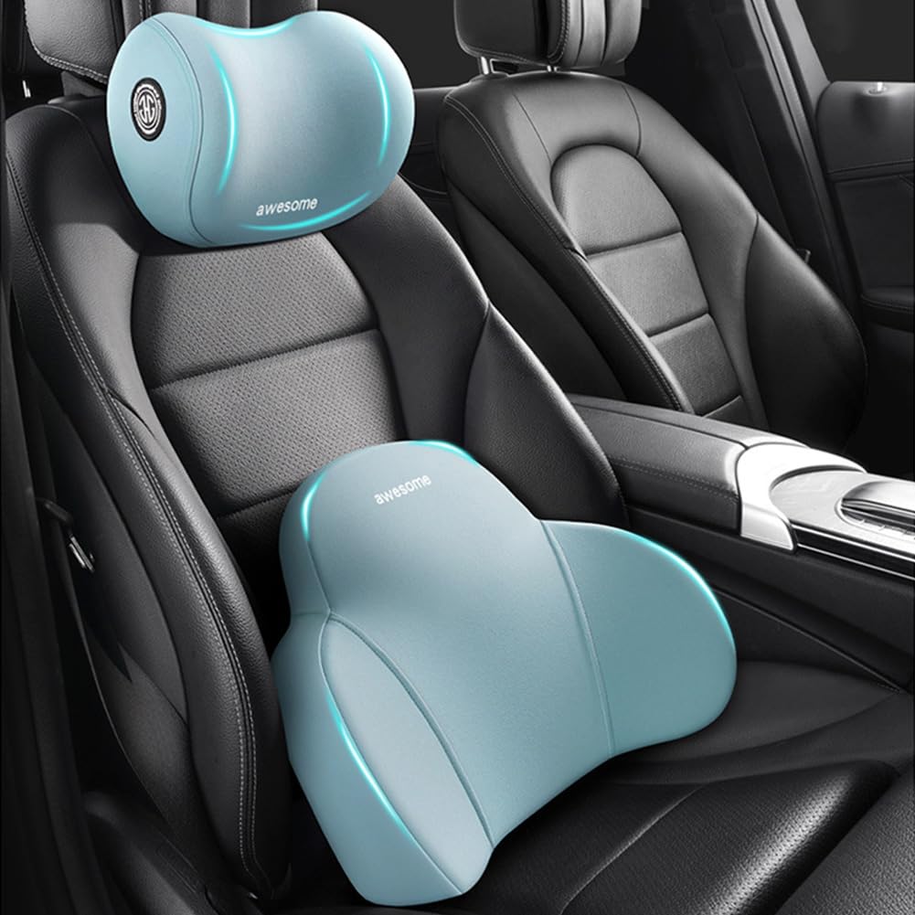 Phonery ErgoEase ®  Car Seat Headrest & Lumbar Support Kit