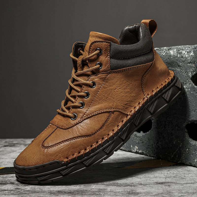 Men's Handmade Leather Boots Motorcycle Boots