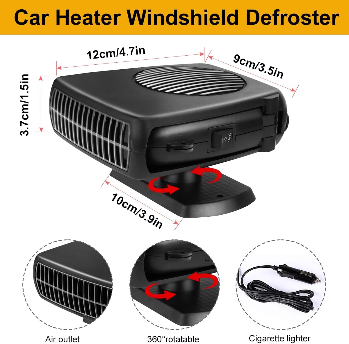 Phonery FrostGuard ® Windshield Defogger & Defroster
