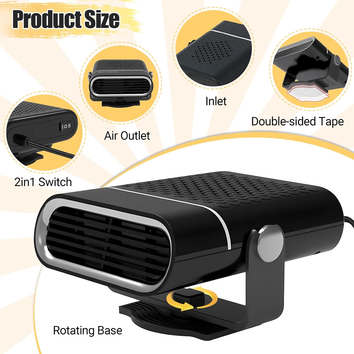 Phonery FrostGuard ® Portable Car Heater