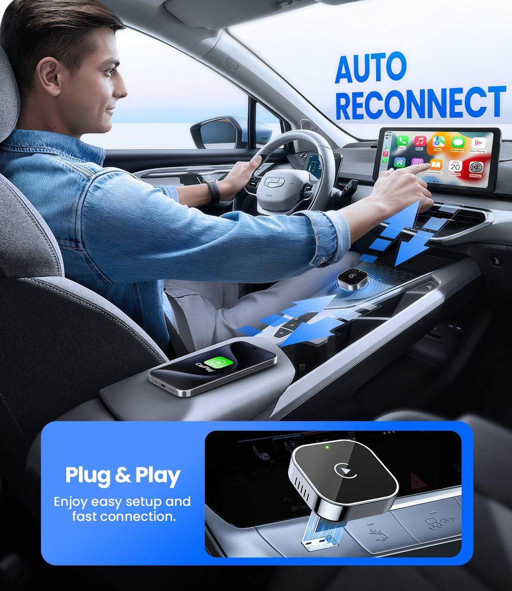 Phonery LinkRide ® Best Wireless Carplay Adapter