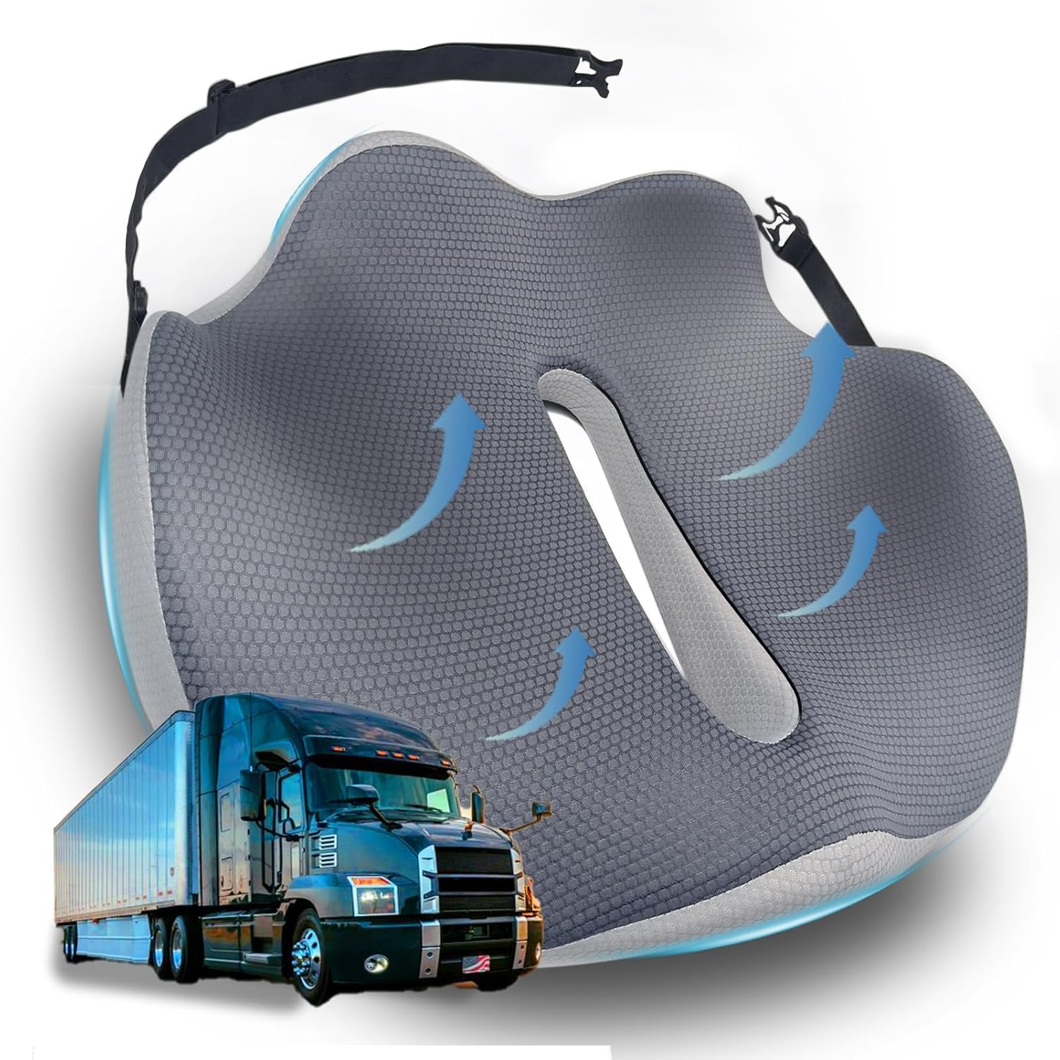 Phonery LongRide Pro ® Truck Seat Booster Cushion