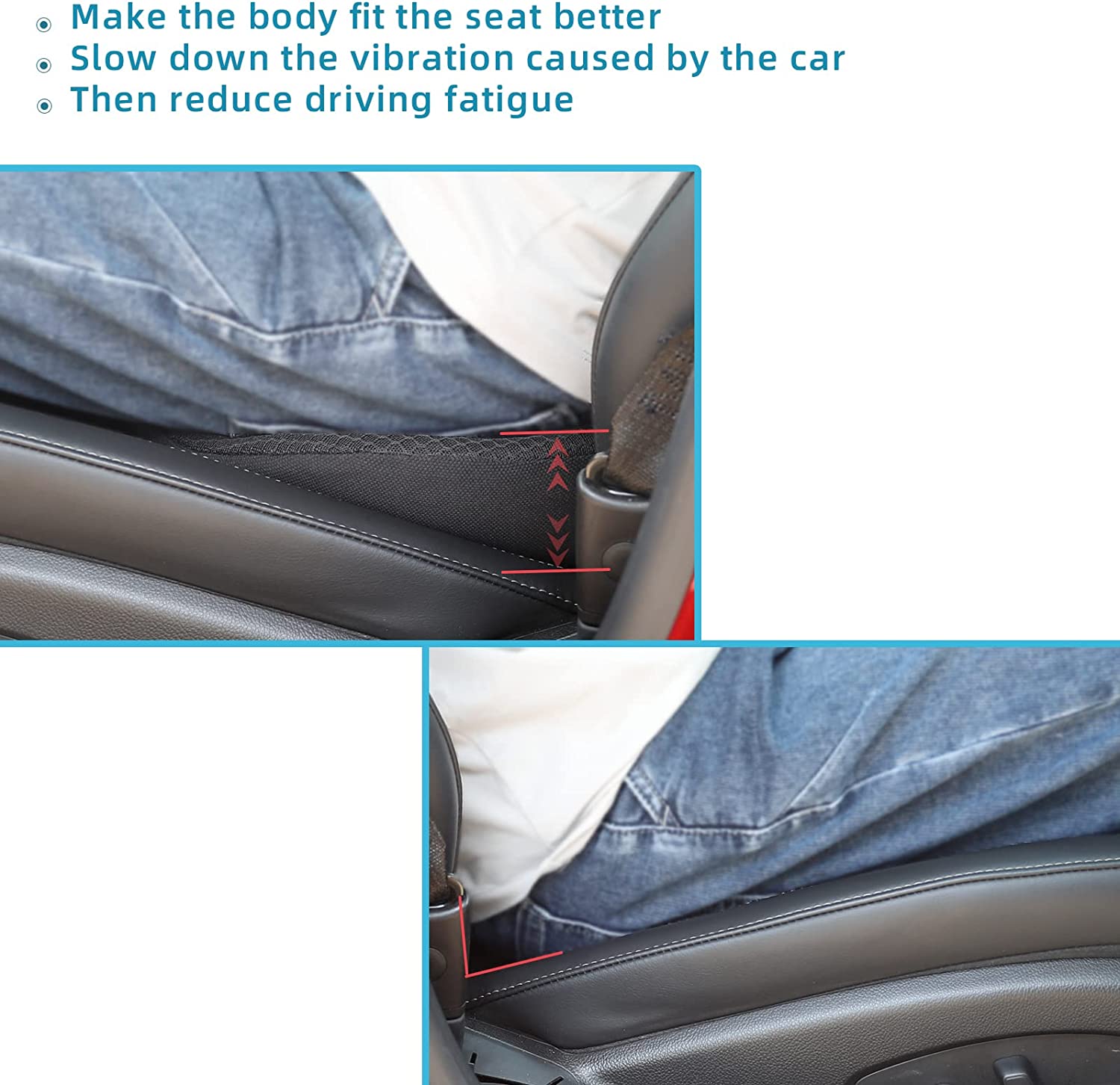 Phonery Pad ® Seat Wedge for Car