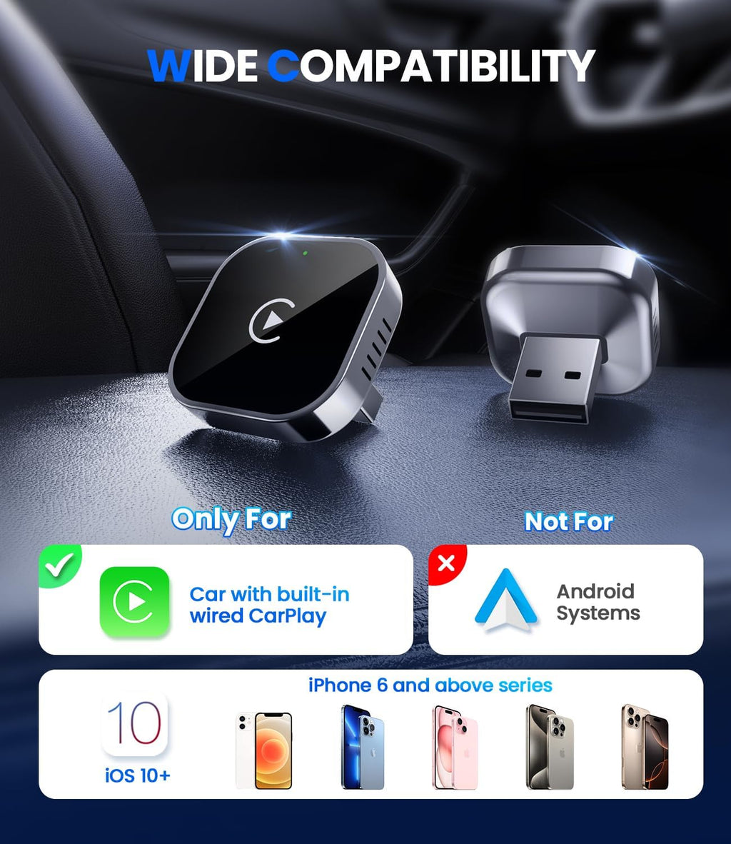 Phonery LinkRide ® Best Wireless Carplay Adapter