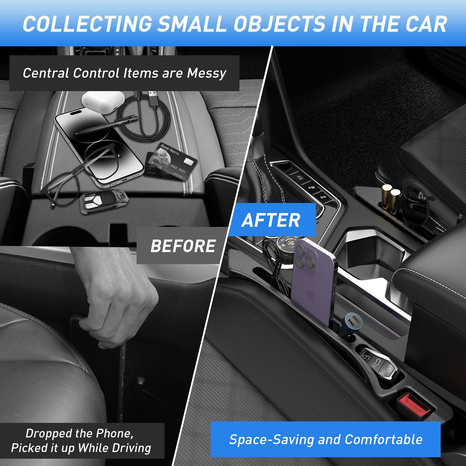 Phonery DropGuard   ® Car Seat Gap Fillers