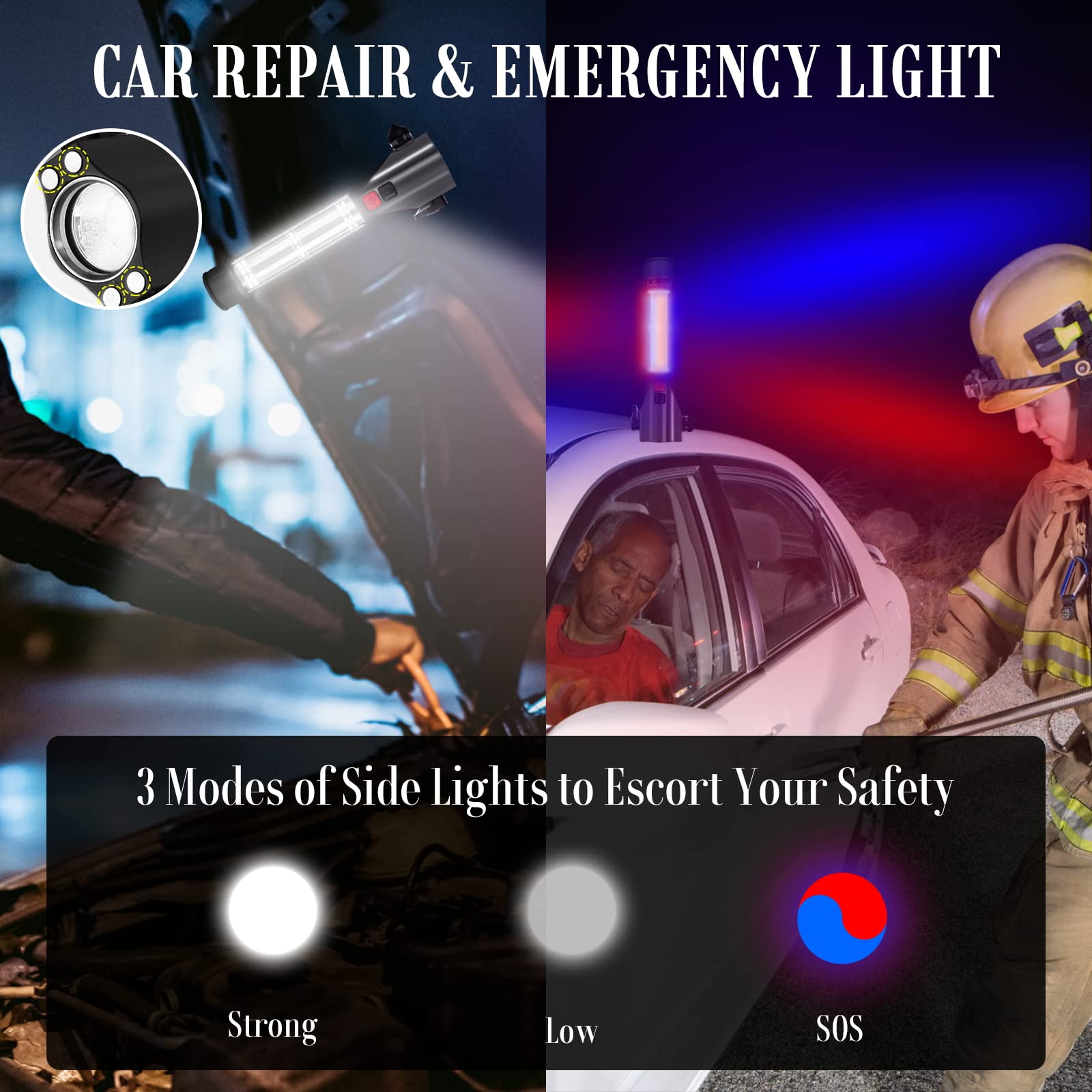 Phonery RescueTorch ® Safety Hammer For Car