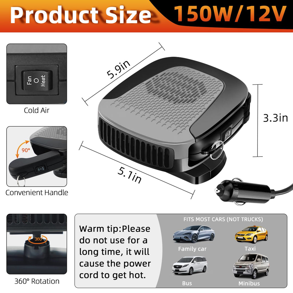 Phonery HotDrive ® Car Windshield Heater