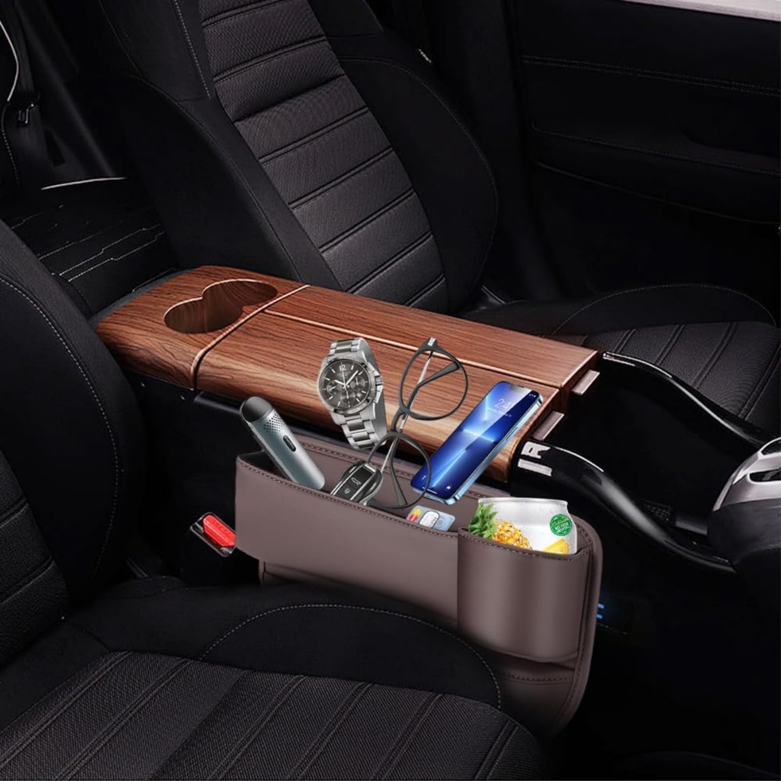 Phonery GapGenius ® Car Seat Gap Filler for Driver and Passenger 2 Pack