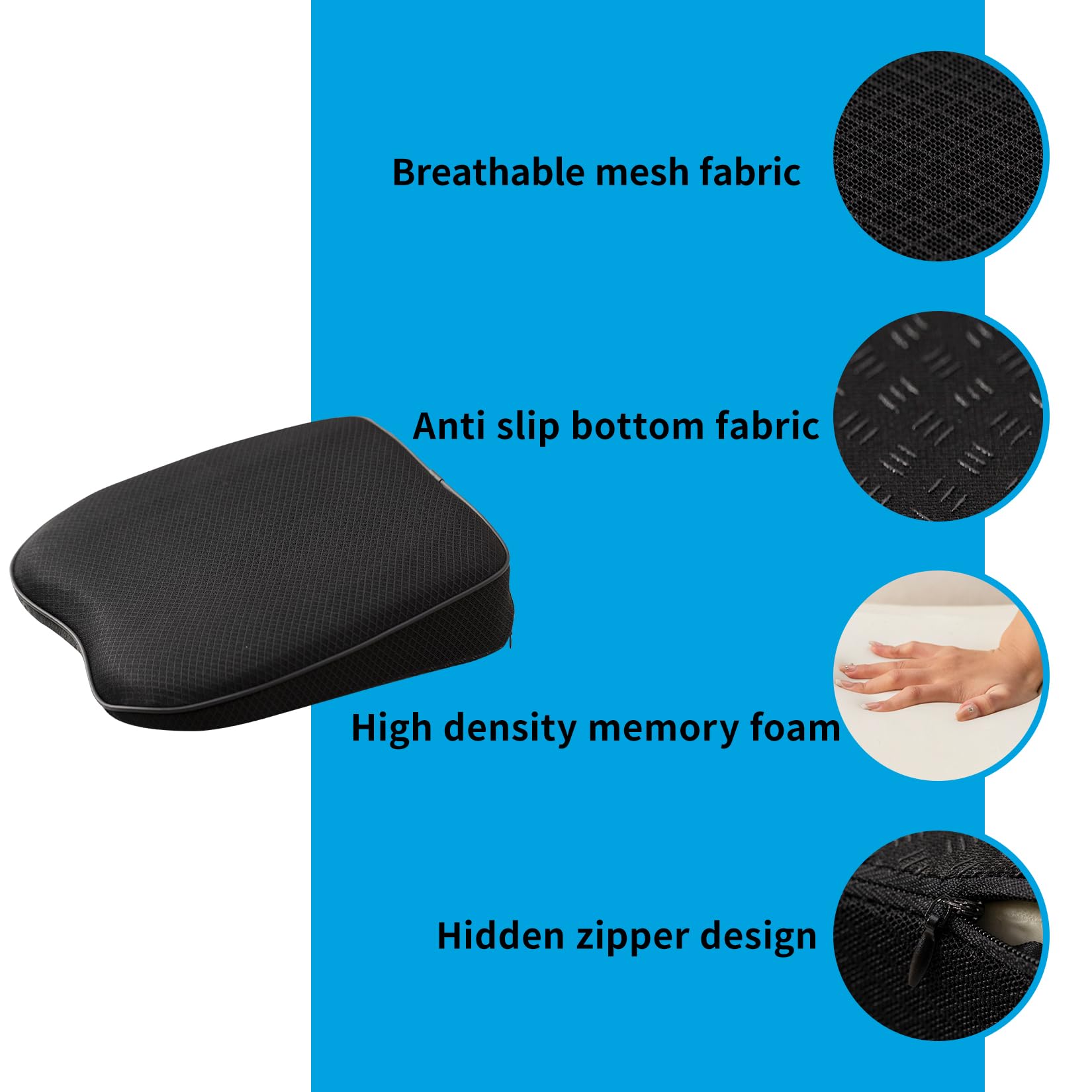 Phonery BoostDrive ® Car Seat Booster for Shorter Drivers