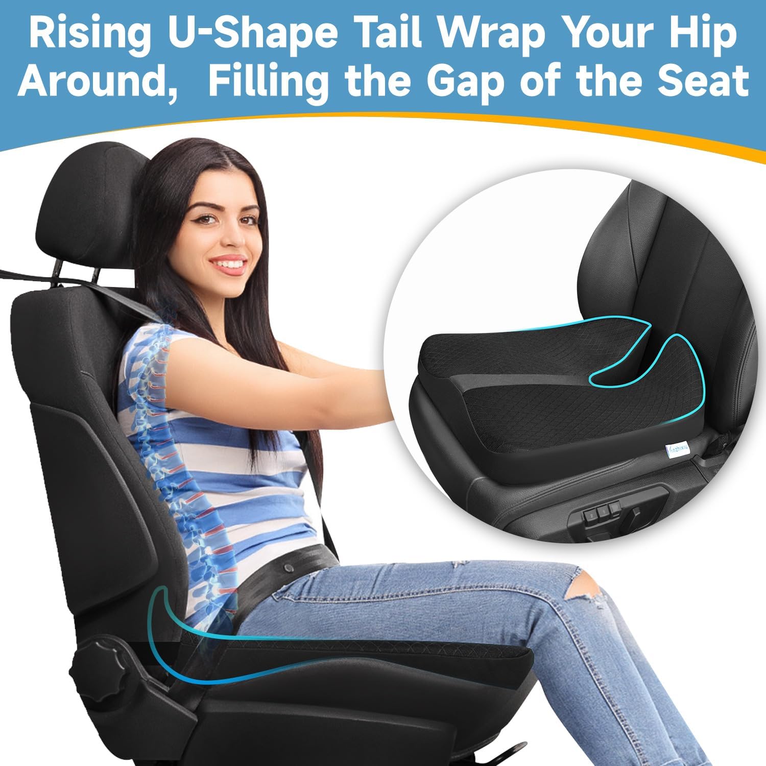 Phonery CloudRide ® Gel Seat Cushion For Driving