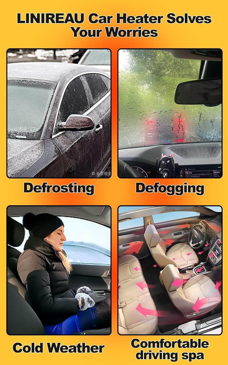 Phonery DriveCozy ® Car Heater for Winter