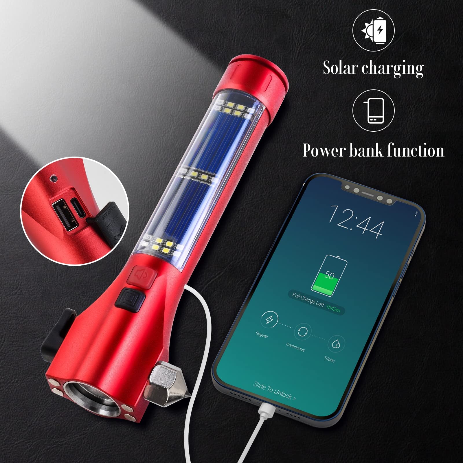 Phonery RescueTorch ® Safety Hammer For Car