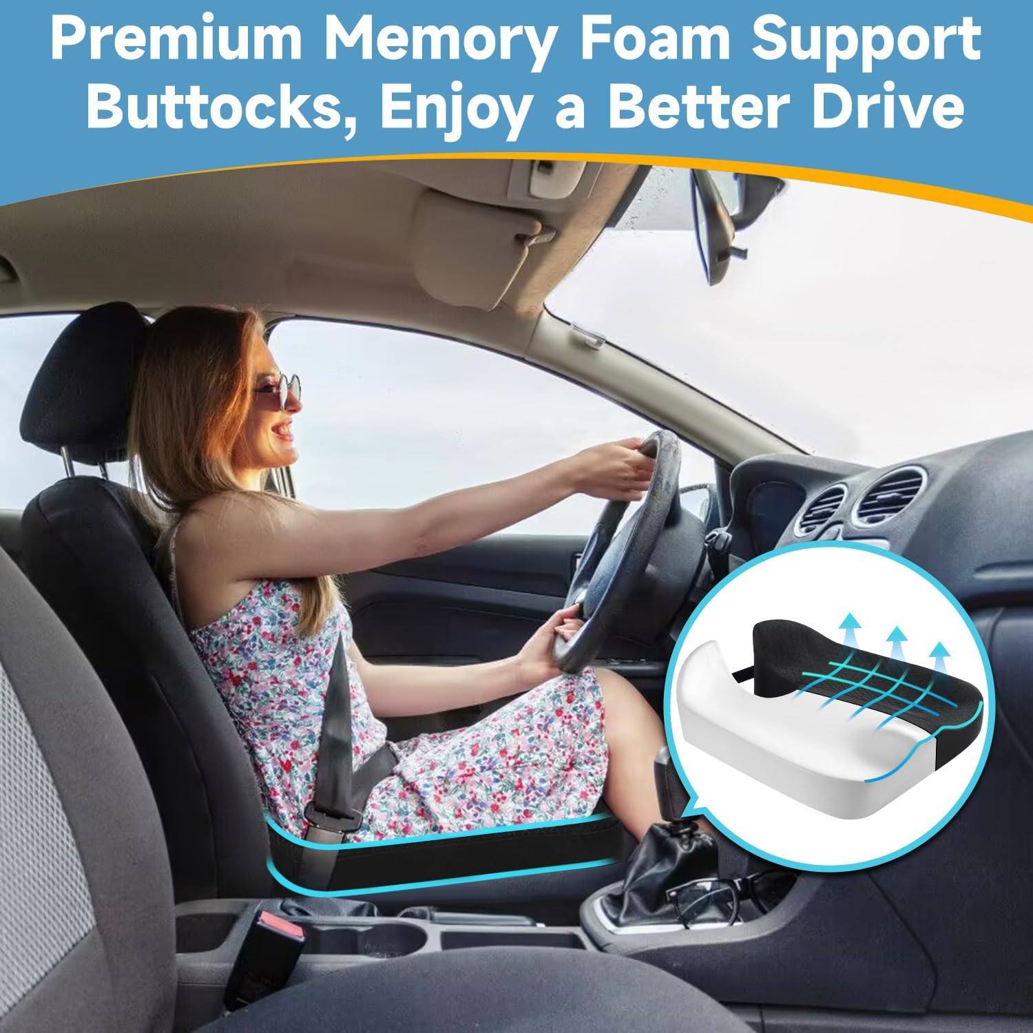 Phonery CloudRide ® Gel Seat Cushion For Driving