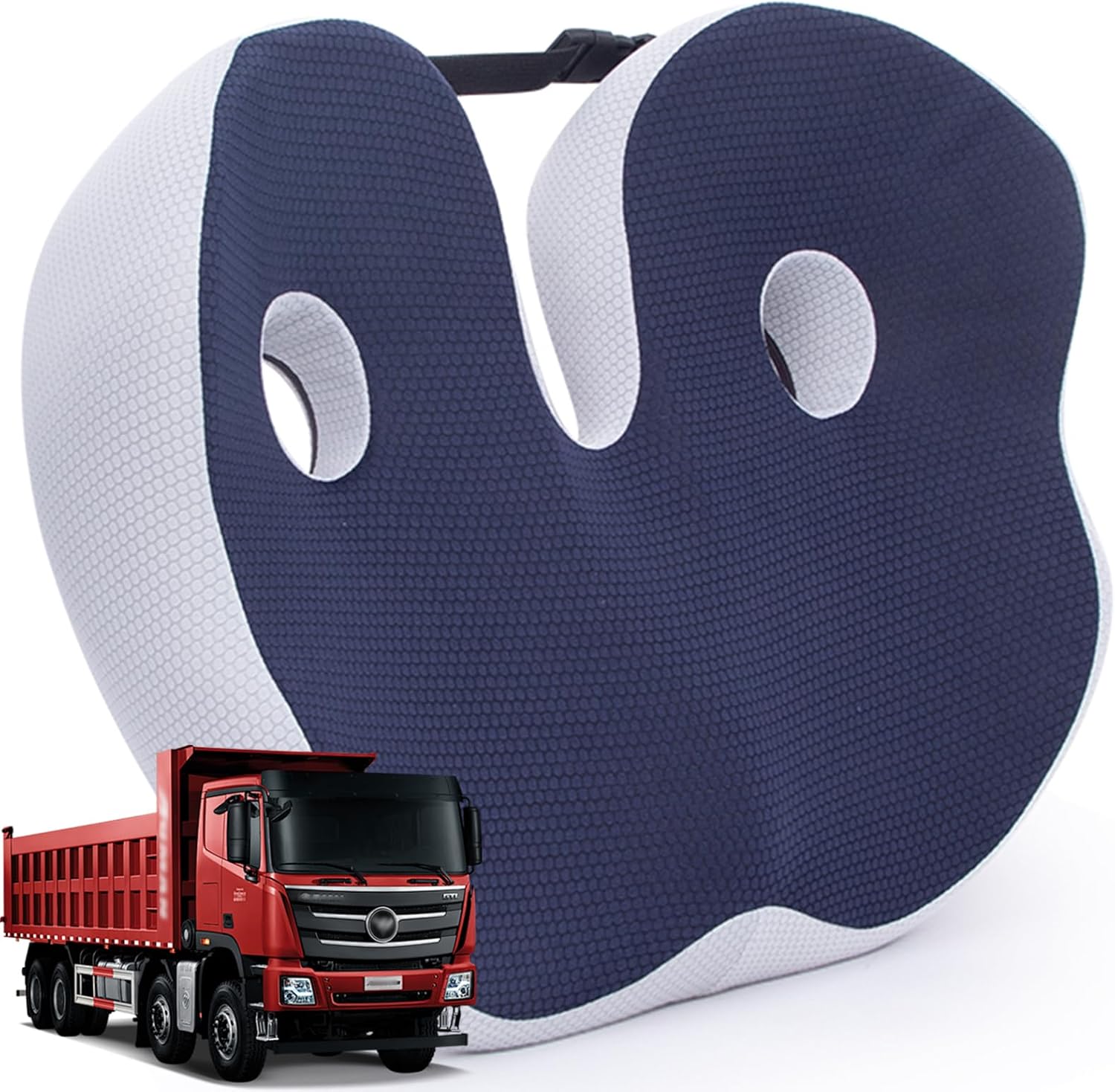 Phonery RoadEase ® Trucker Seat Cushion for Long Sitting