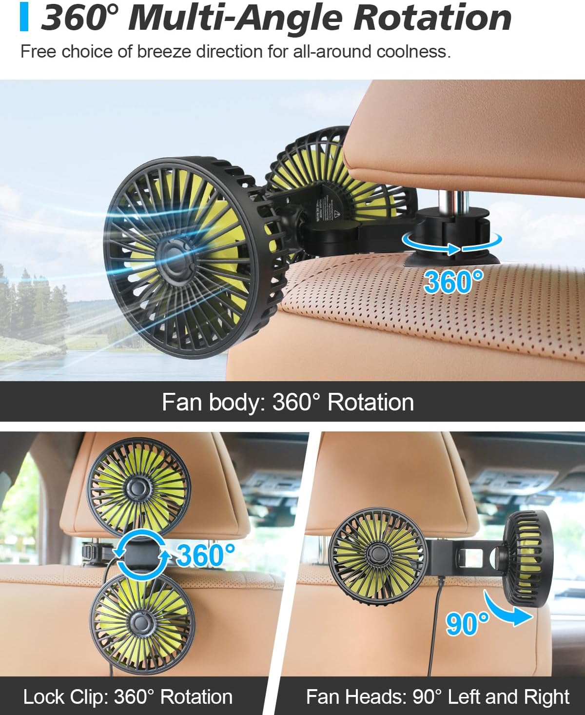 Phonery AeroFlow  ® USB Car Fans