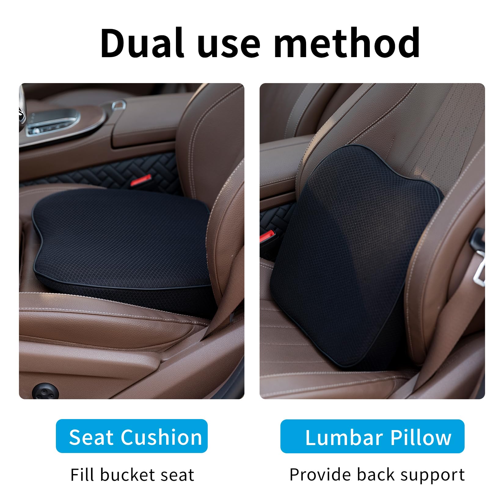 Phonery BoostDrive ® Car Seat Booster for Shorter Drivers