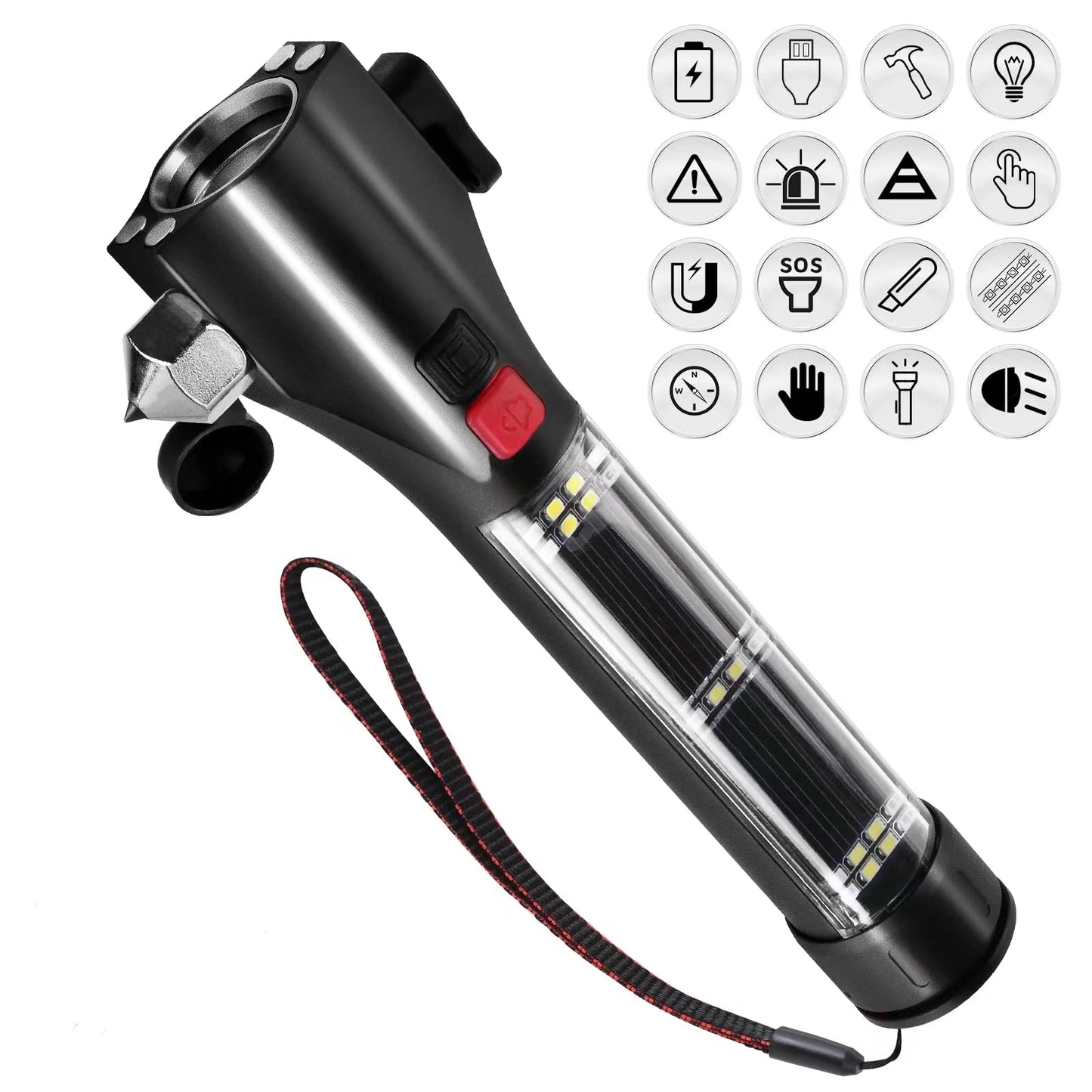 Phonery RescueTorch ® Safety Hammer For Car
