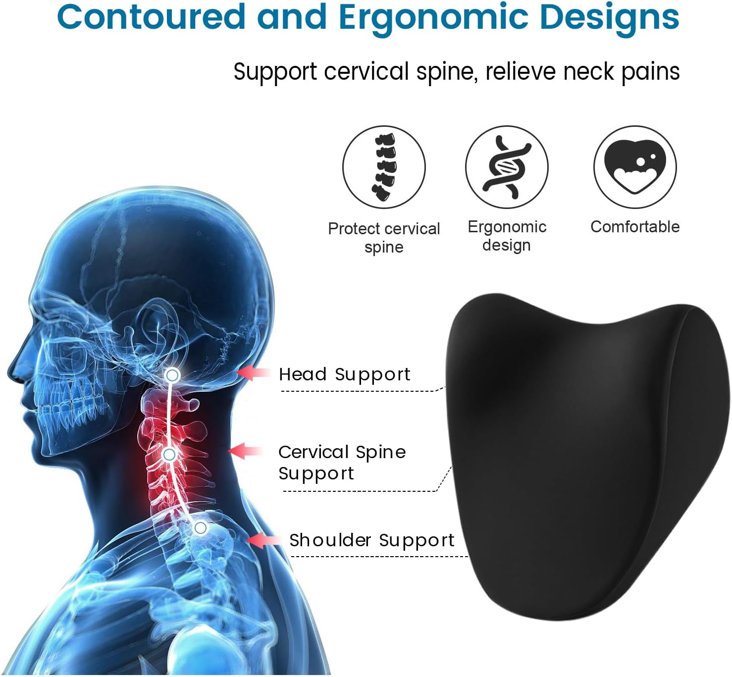 Phonery NeckEase ® Neck Pillow For The Car