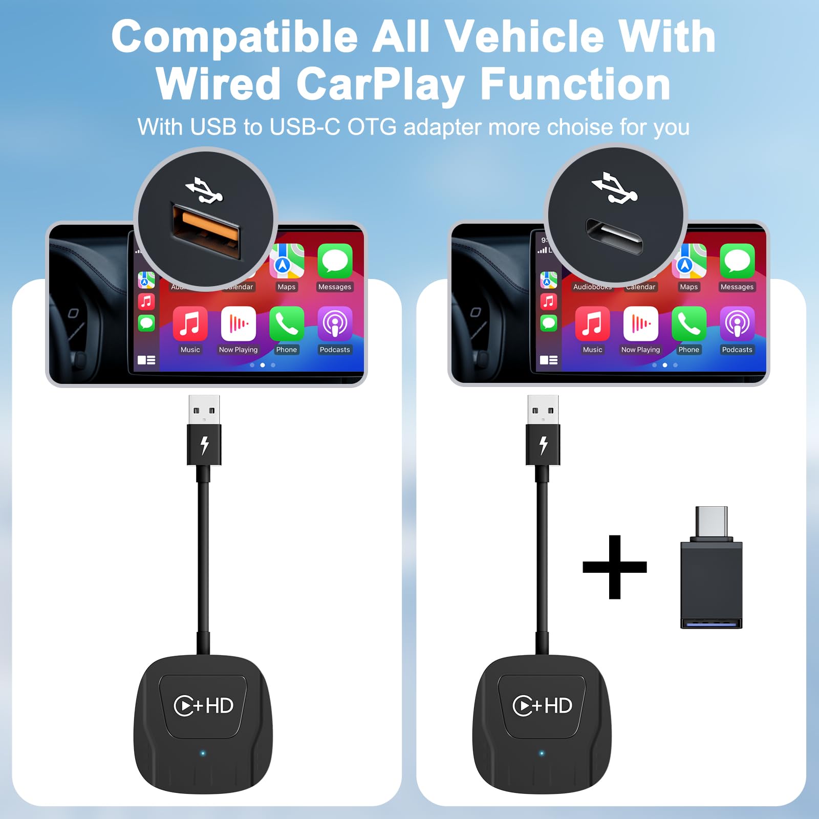 Phonery AutoSync ® Wireless Adapter For Apple CarPlay
