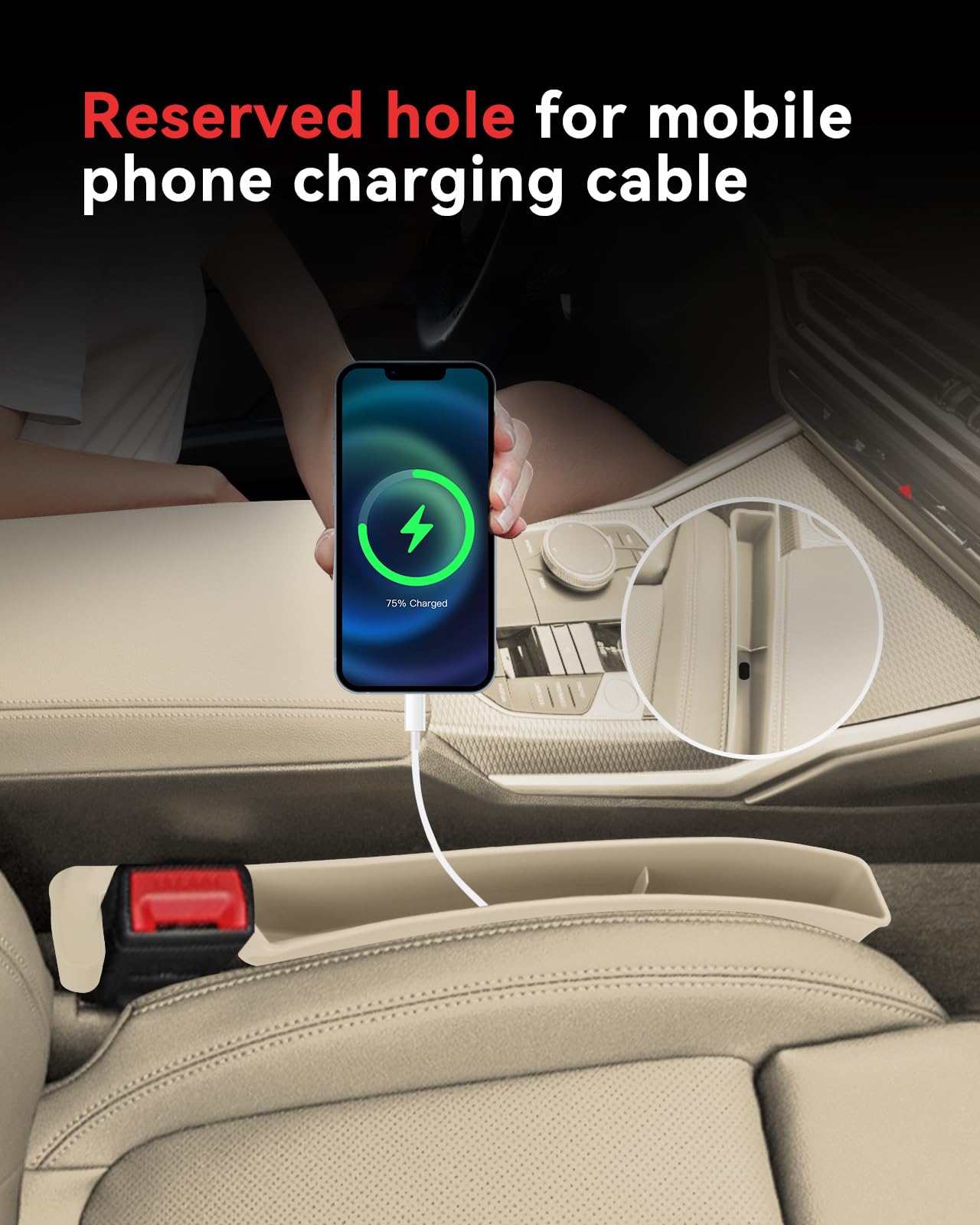Phonery DropStop ® Best Car Seat Gap Filler