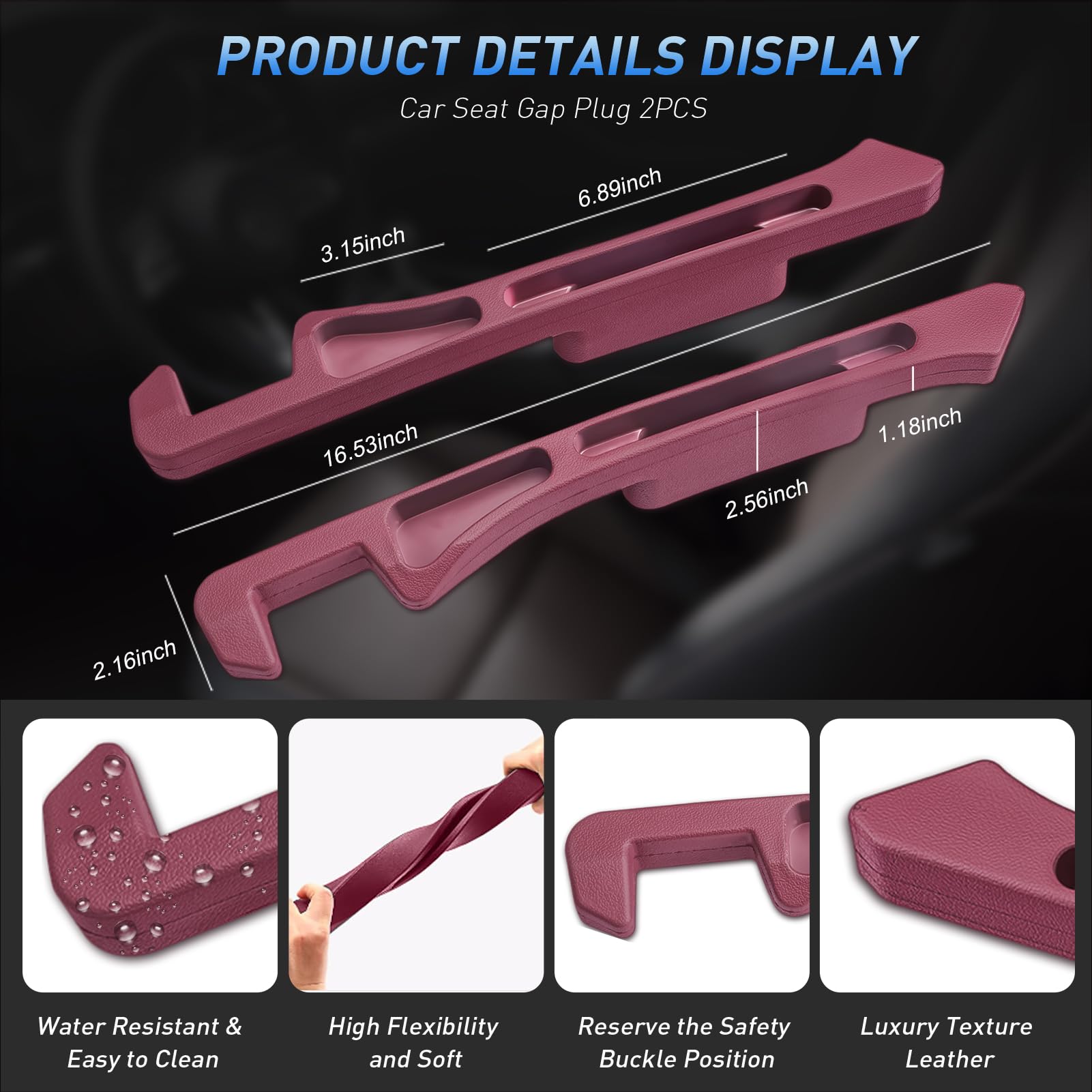 Phonery DropGuard   ® Car Seat Gap Fillers