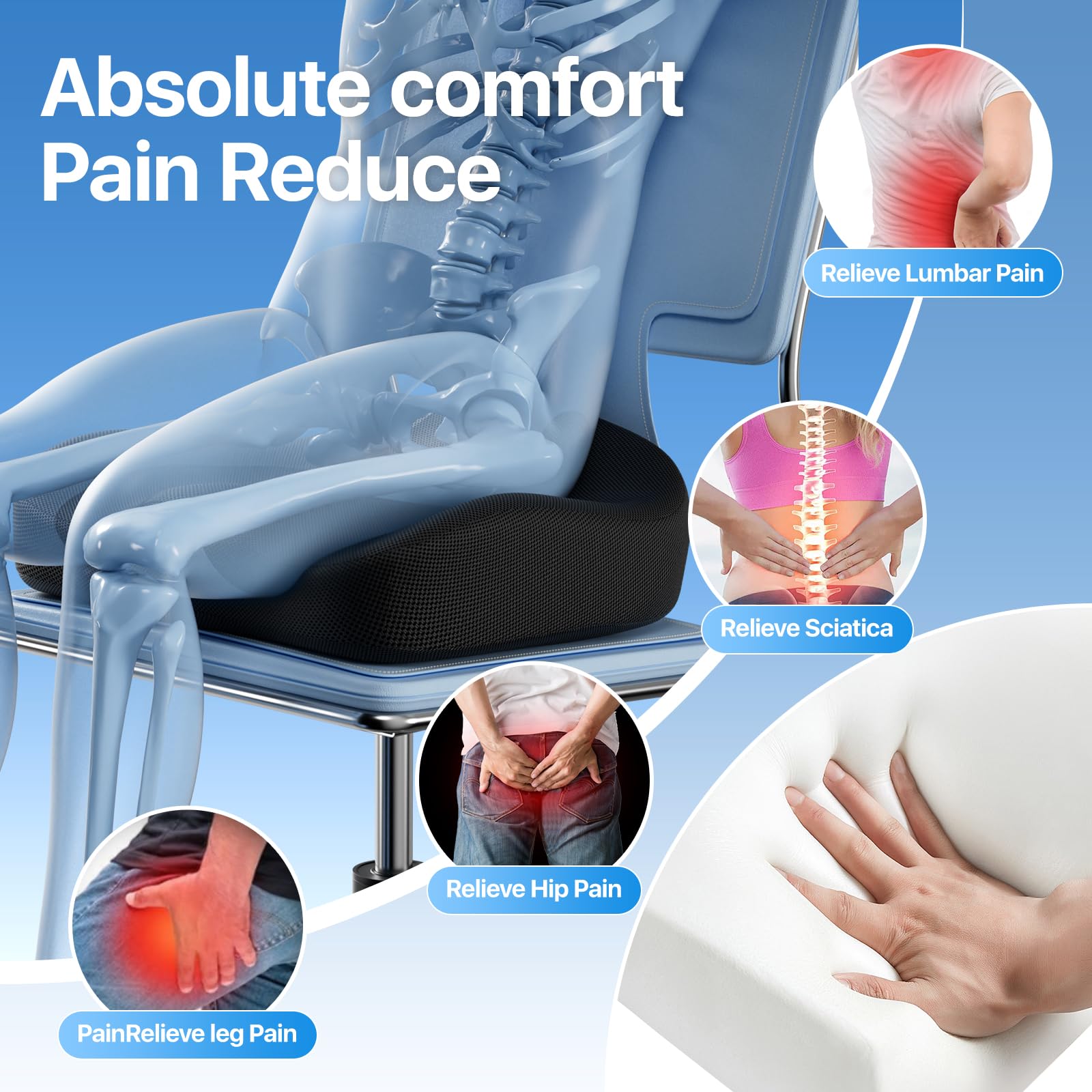 Phonery CushHaven ® Car Seat Booster