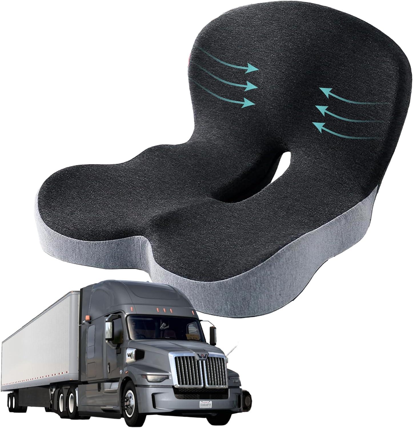 Phonery RoadComfort ® Seat Cushion for Truck Drivers