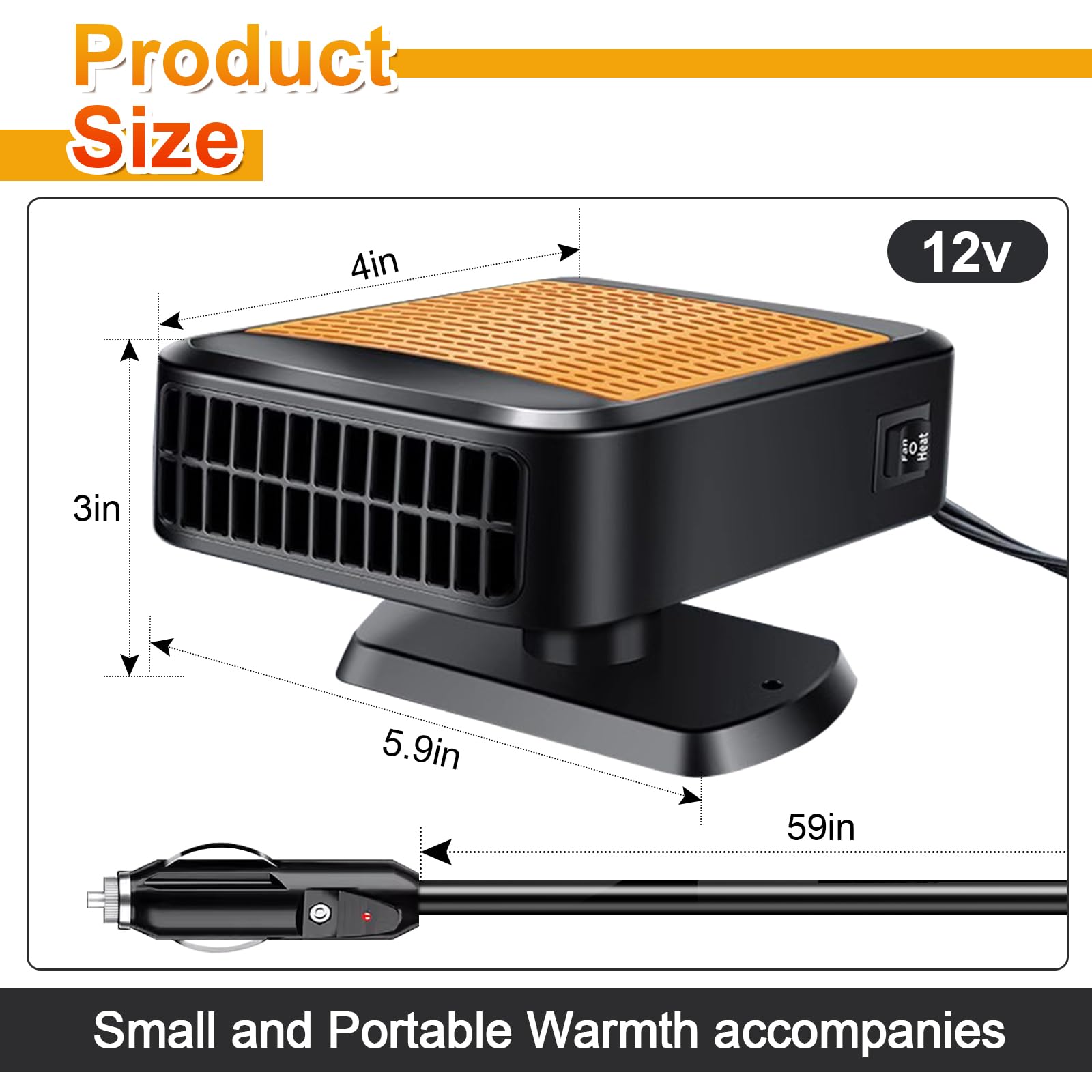 Phonery HeatWave ® Car Heater Defroster