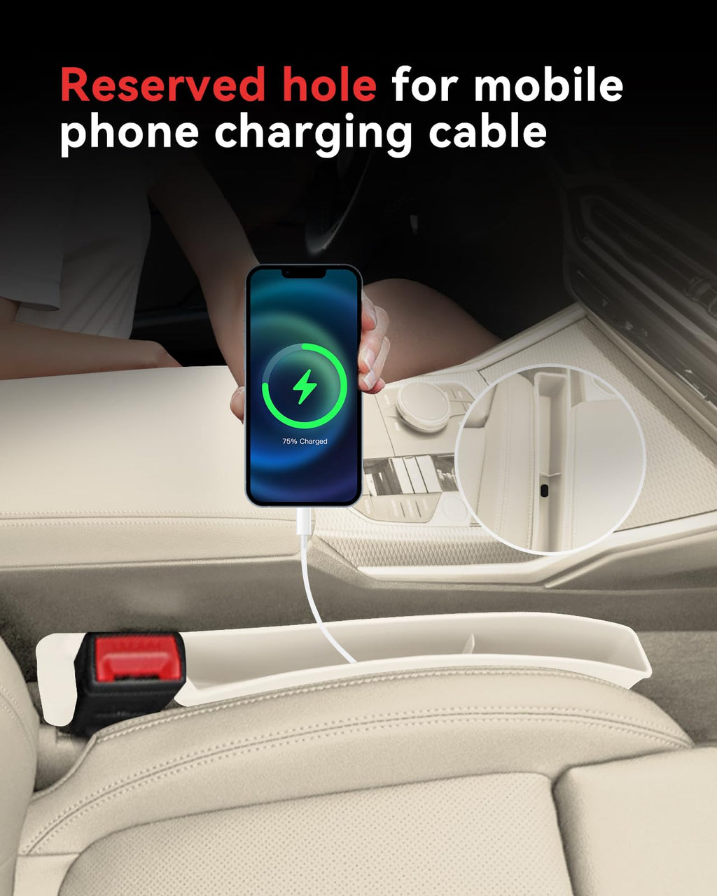 Phonery DropStop ® Best Car Seat Gap Filler