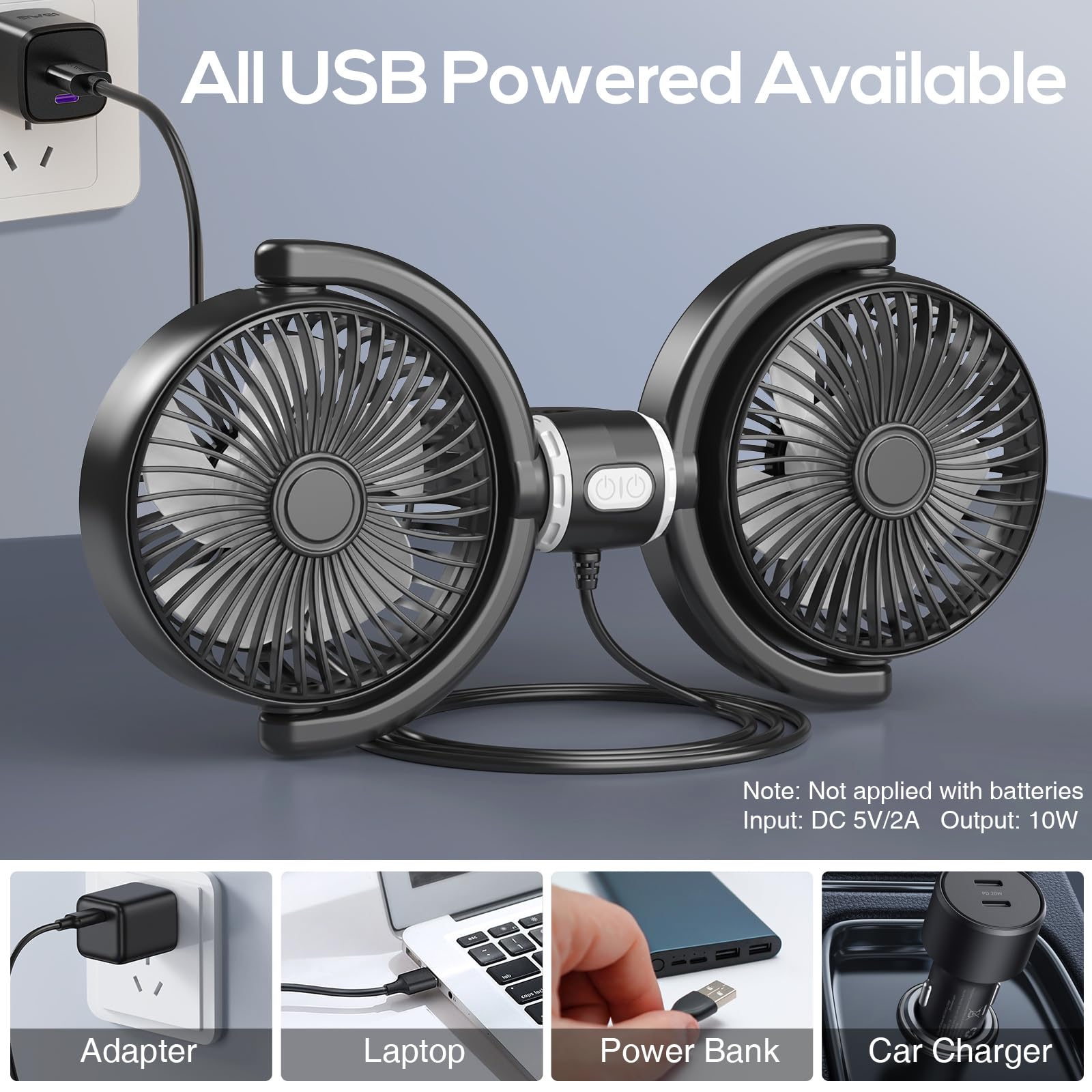 Phonery BreezeBuddy ® Car Fan for Kids