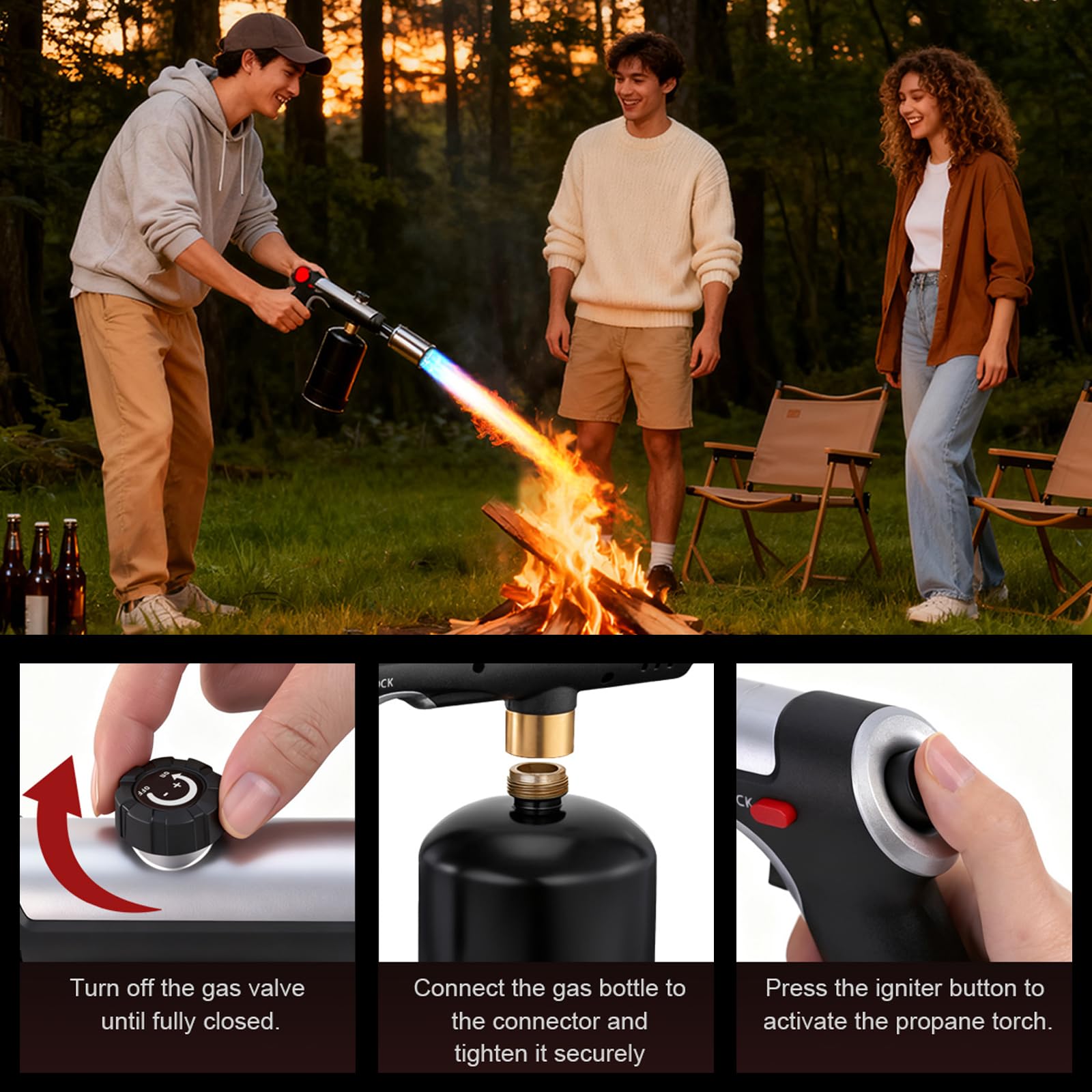propane torch for BBQ and DIY projects