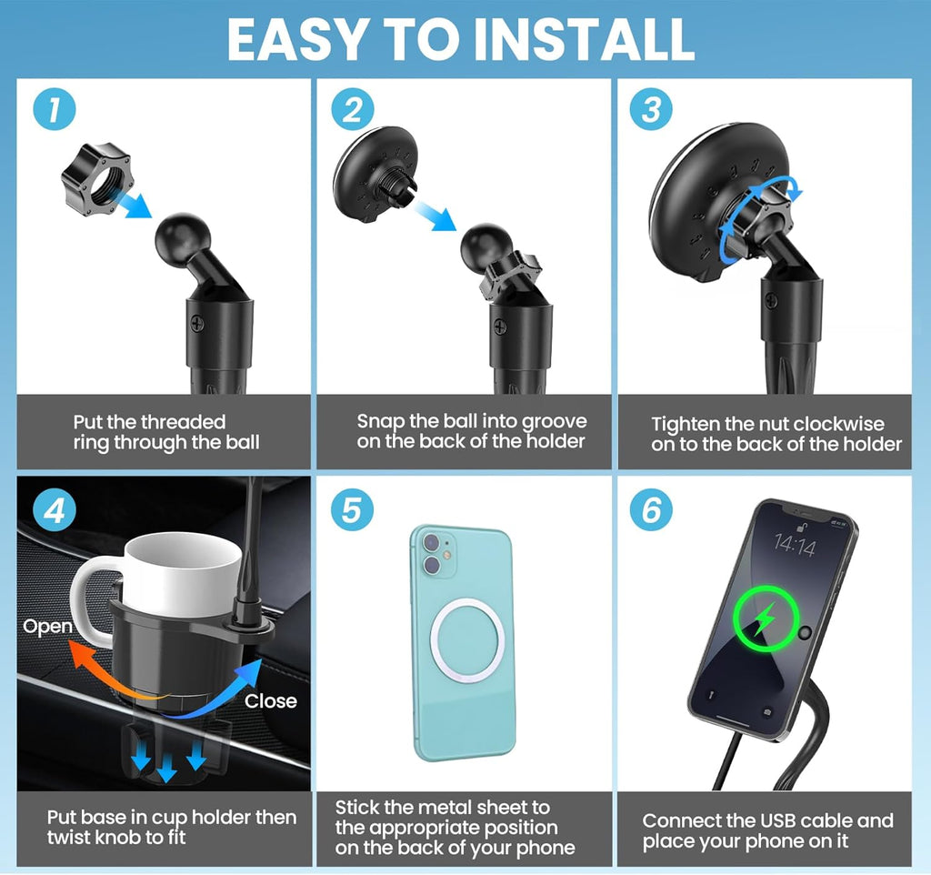 Phonery MagneCup  ® Cup Phone Holder For Car