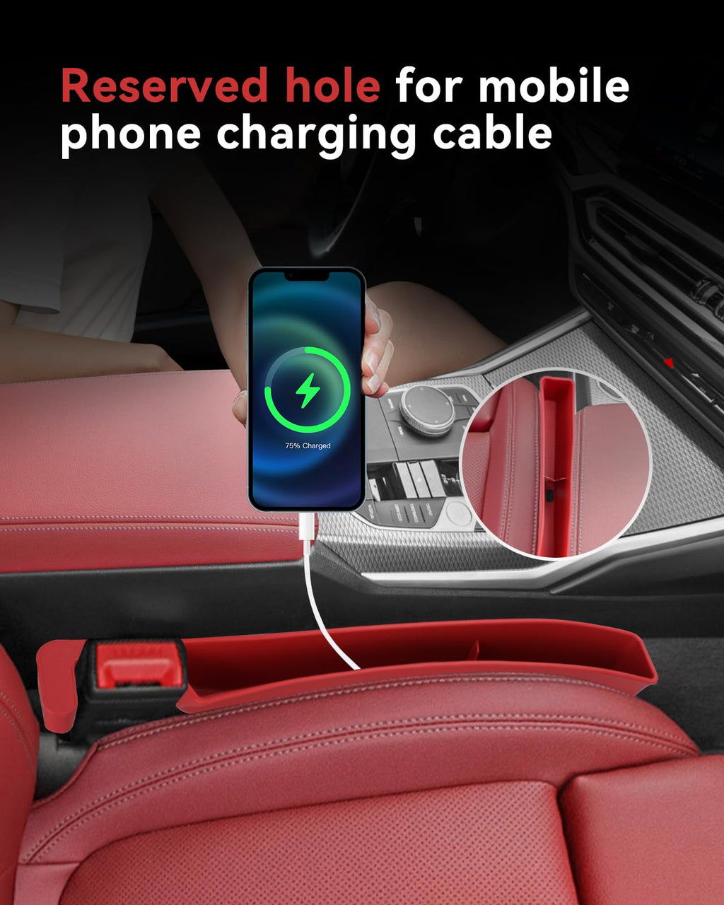Phonery DropStop ® Best Car Seat Gap Filler