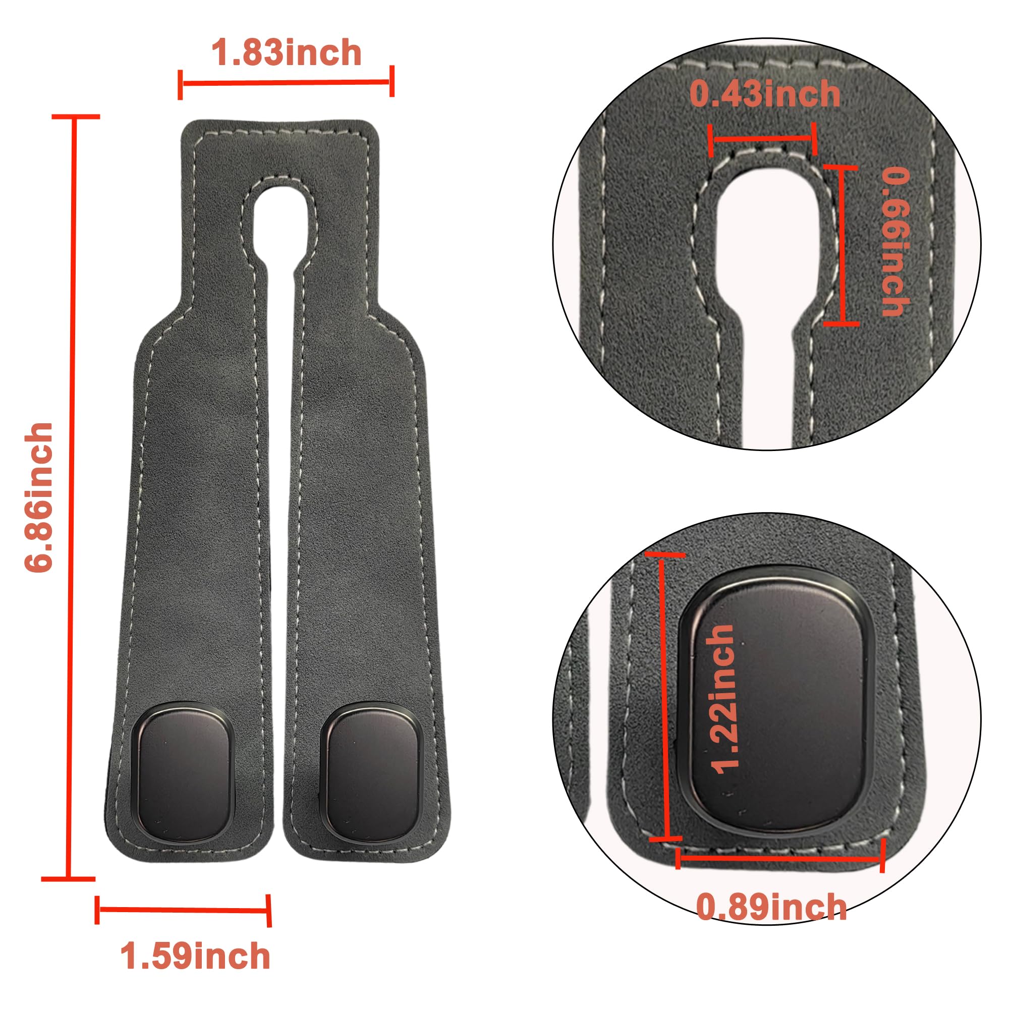 Phonery HookMate ® Headrest Hooks for Car 4 Pack