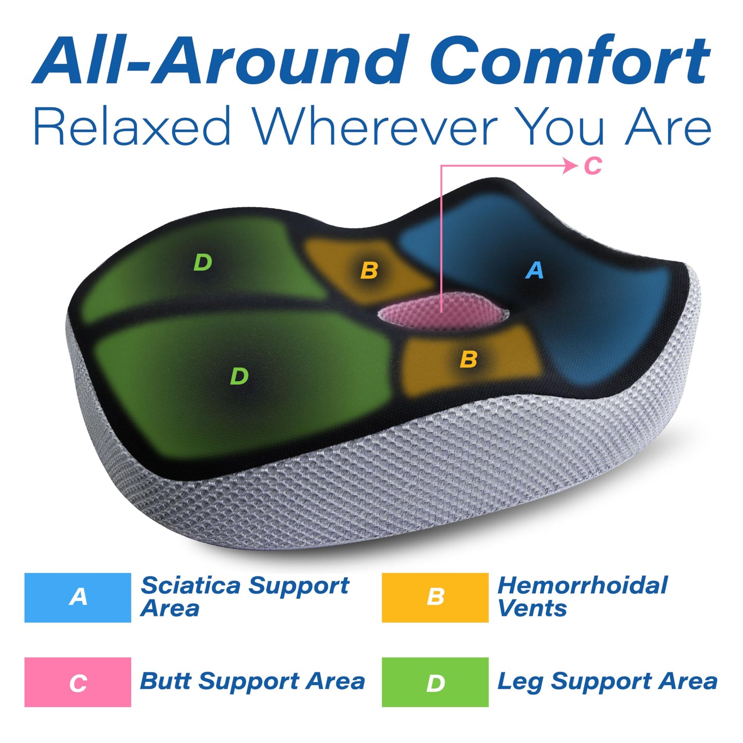 Phonery ZenSeat ® Car Seat Booster for Shorter Drivers