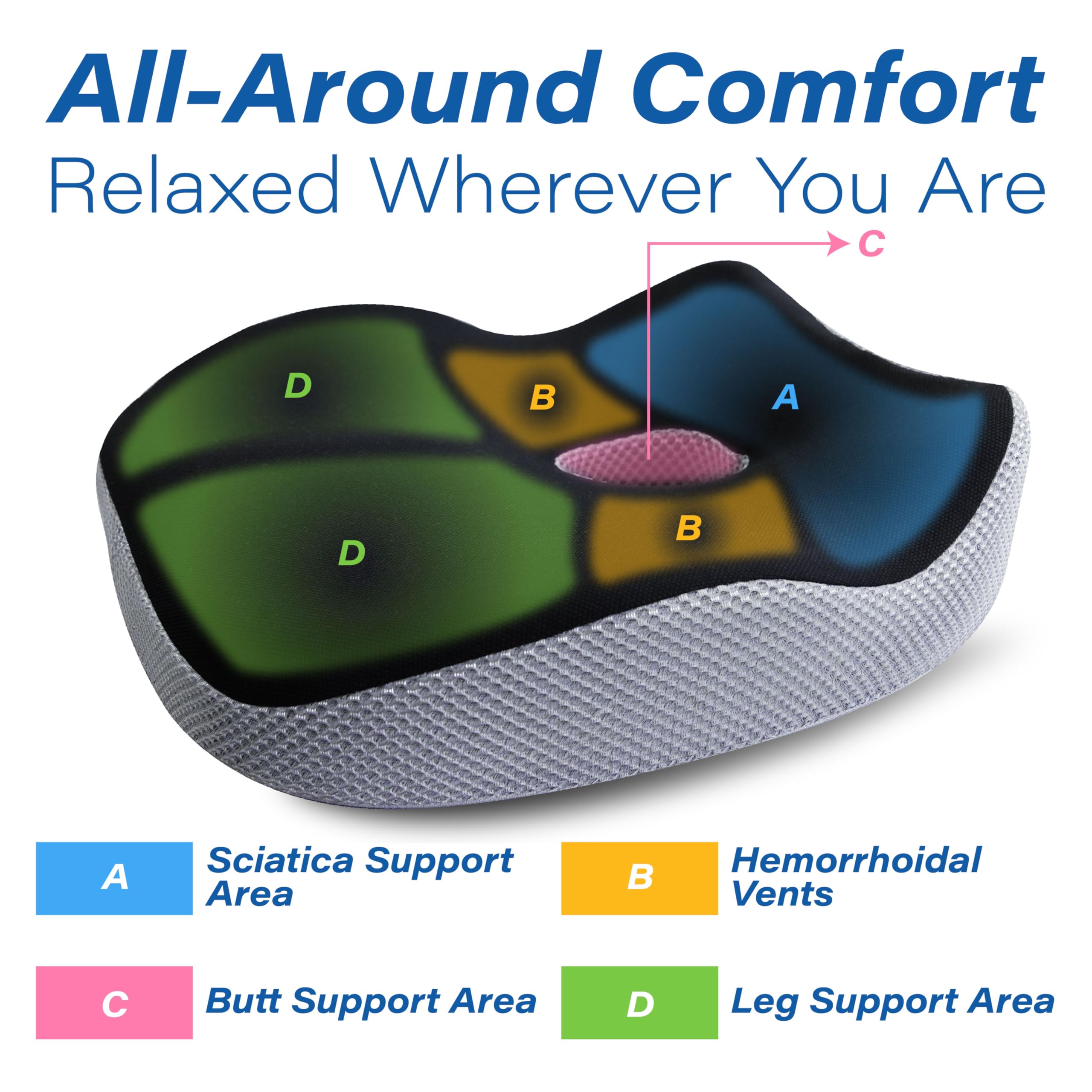 Phonery ZenSeat ® Car Seat Booster for Shorter Drivers