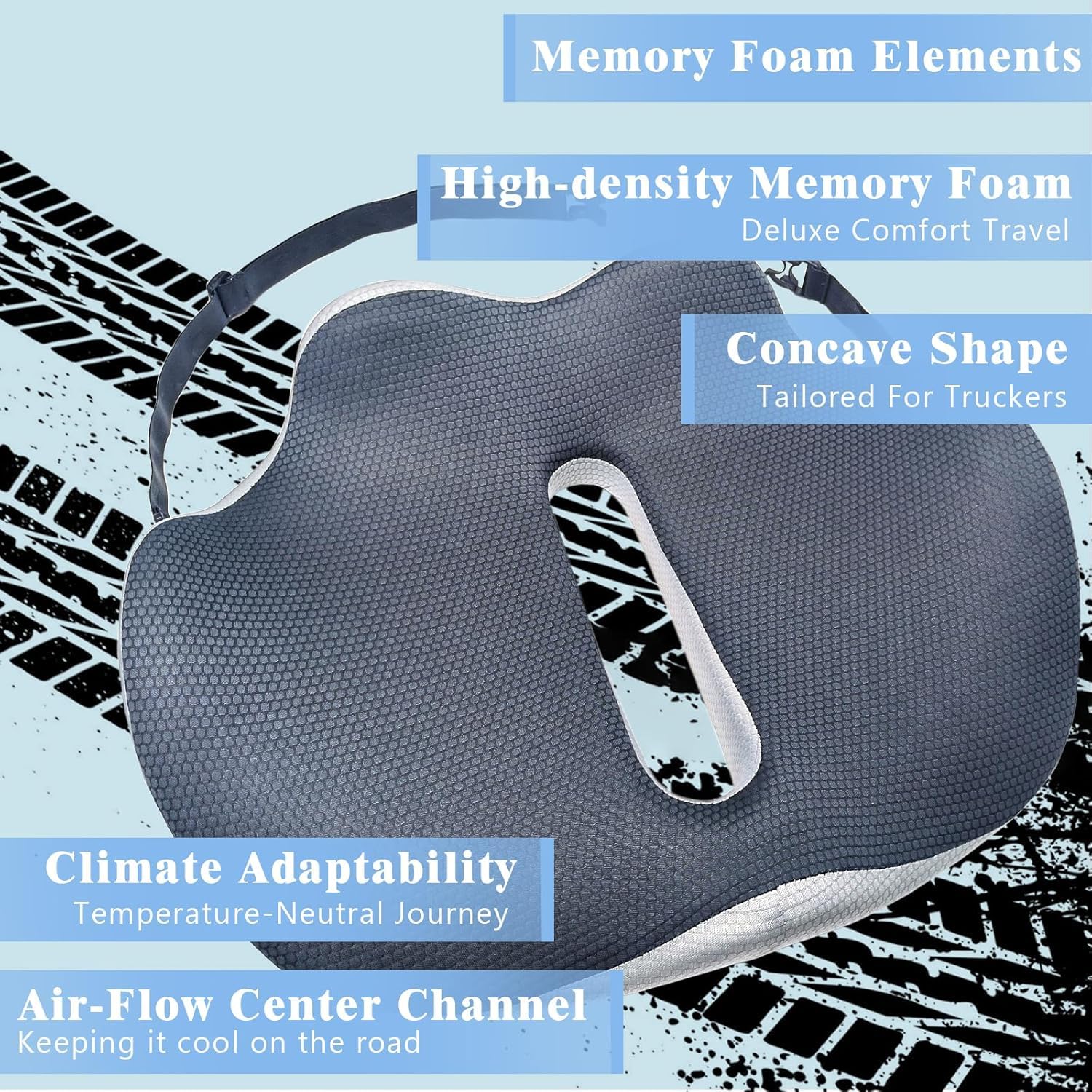 Phonery LongRide Pro ® Truck Seat Booster Cushion