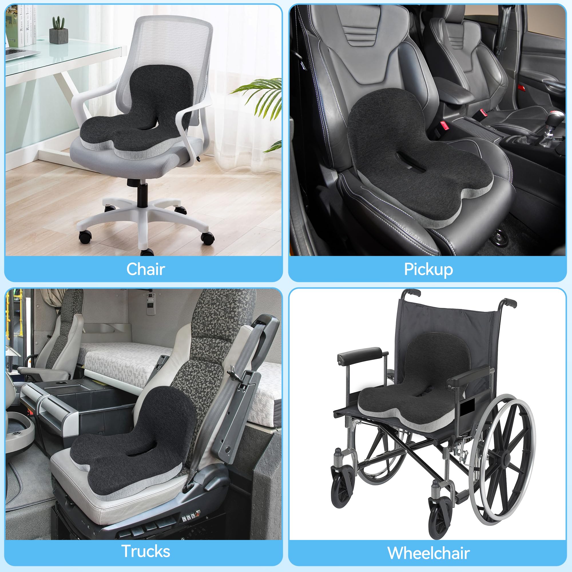 Phonery RoadComfort ® Seat Cushion for Truck Drivers
